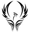 free tattoo of tribal phoenix 